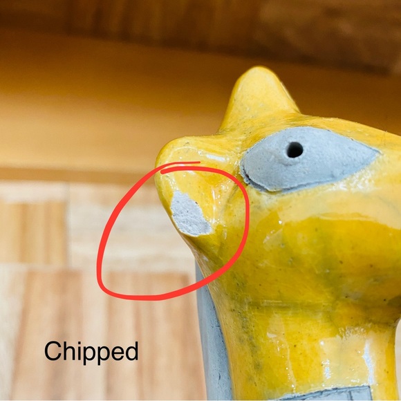 San Diego Zoo Wild Animal Park Raku Signed Giraffe Ceramic Pottery Figurine - Picture 15 of 15